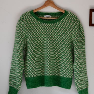 Maglione Promod verde a quadri