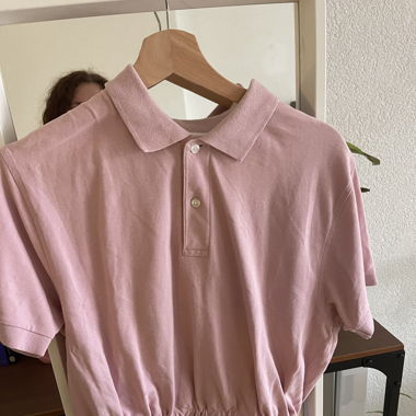 Polo crop-top