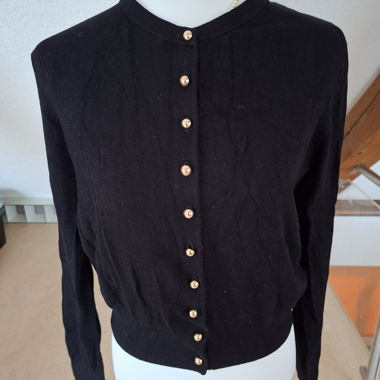 Feinstrickjacke schwarz H&M Gr.M