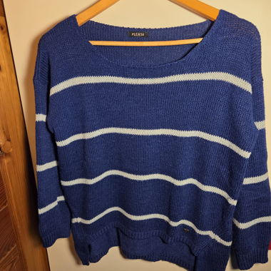 Blue Striped Sweater