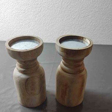 Kerzenständer aus Holz