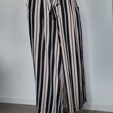 wide striped trousers