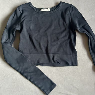 Long Sleeve Top Black