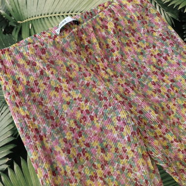 Set plissé floreale Bershka