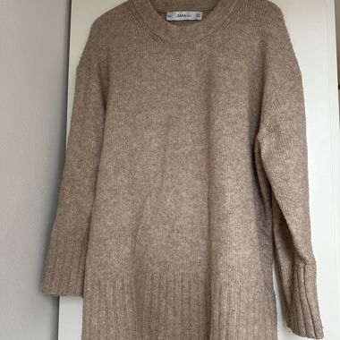 Pull en maille ZARA beige