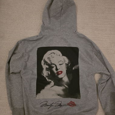 Felpa Marilyn Monroe grigia