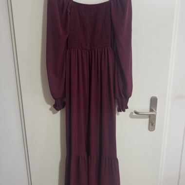Abito midi bordeaux