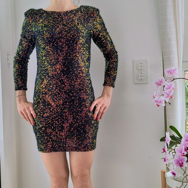 Robe paillettes MANGO