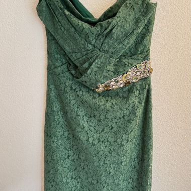 Abito Burberry Prorsum in pizzo verde, taglia 44