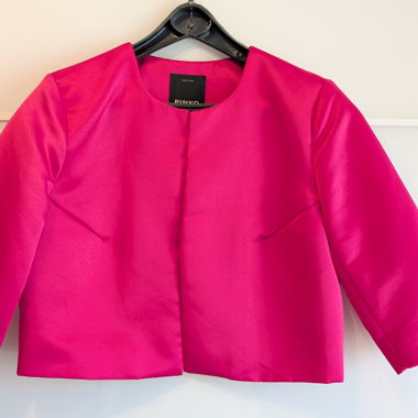 Fuchsia Cropped Jacket