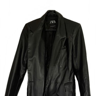 ZARA Faux Leather Blazer