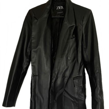 ZARA Faux Leather Blazer