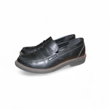 Mocassins noirs en cuir