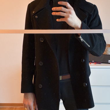 Manteau caban noir ASOS homme – taille M (38-40)