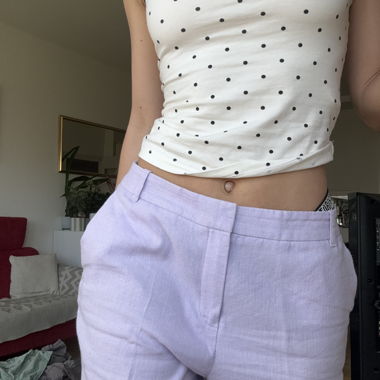 Pantaloni lilla Caroll T40