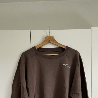 Sweatshirt mit Print - altrosa