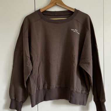 Sweatshirt mit Print - altrosa