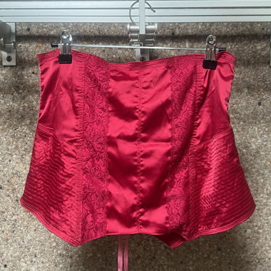 Rose Satin Bustier Corset