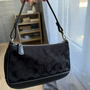 Coach Signature Baguette Bag Noir Y2K Authentisch