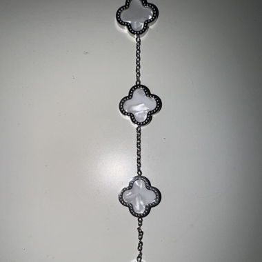 Armkette silber-weiss 