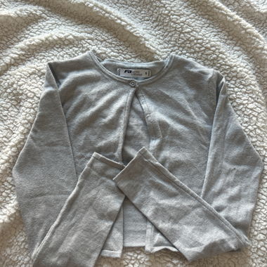 Cardigan en maille gris
