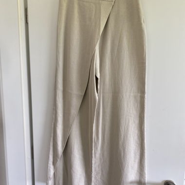 Pantaloni in lino ZARA beige