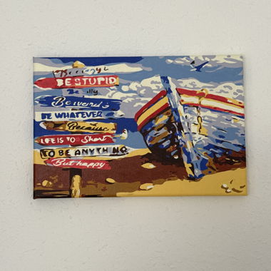 Petit tableau barque