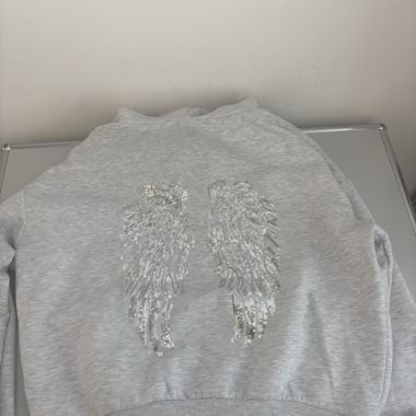 Engel Hoodie mit Pailletten