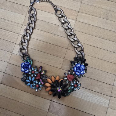 ZARA floral statement necklace