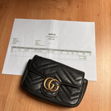 Black Gucci bag
