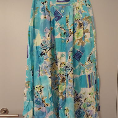 Colorful Skirt with Floral Pattern
