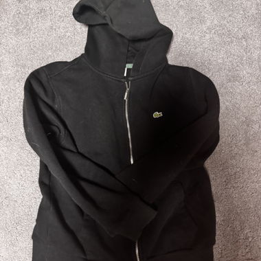 Lacoste zipper black
