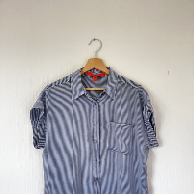Chemise manche courte, ample, Mango 