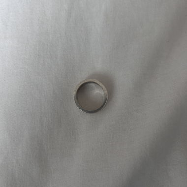 Silver band ring