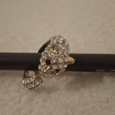 Anello Testa di Pantera con Strass