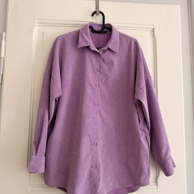 Lilac Zara button-up shirt