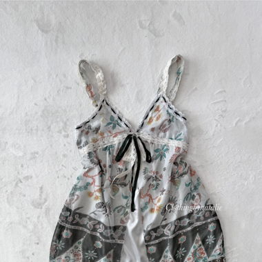 Boho Chiffon Babydoll Kleid (S/M)