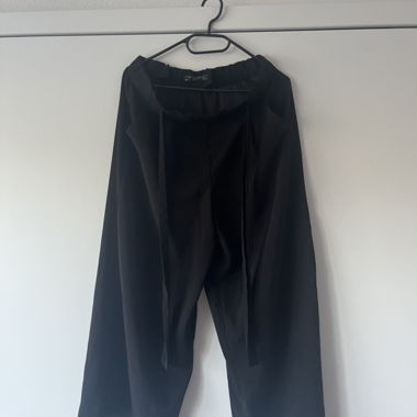 Black Wide-Leg Trousers