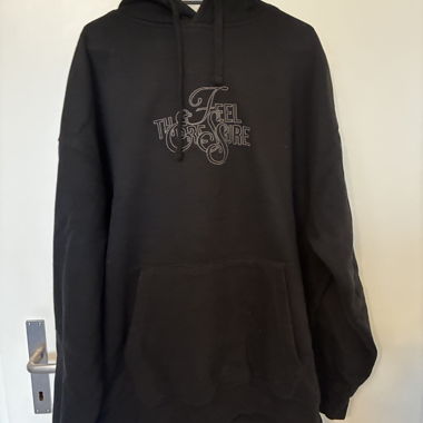 Schwarzer Graphic Hoodie
