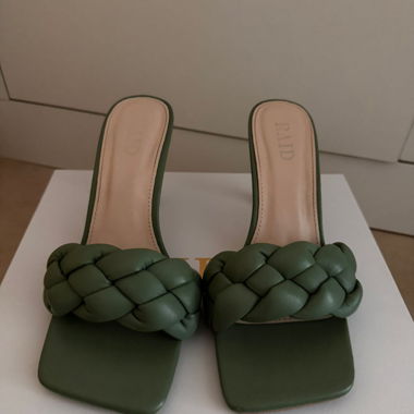 Sandali con tacco verdi
