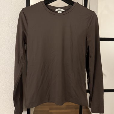 T-shirt à manches longues marron