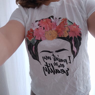 T-shirt Frida Kahlo blanc taille M