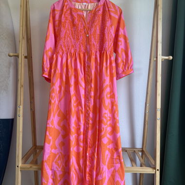 Robe midi colorée