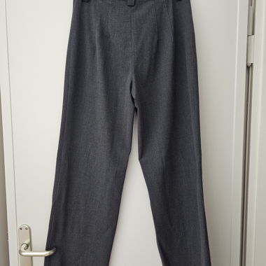 Pantalon en tissu gris