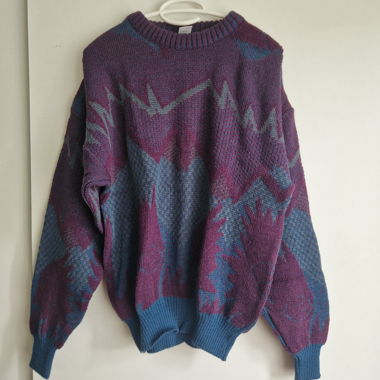 Maglione in maglia a motivi