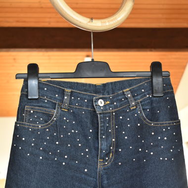 cute flared jeans with stones