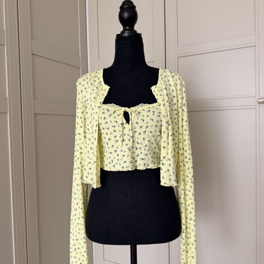 Ensemble top fleurs Bershka