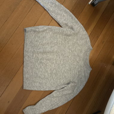 Pull en maille gris