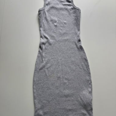 Abito-top a coste grigio