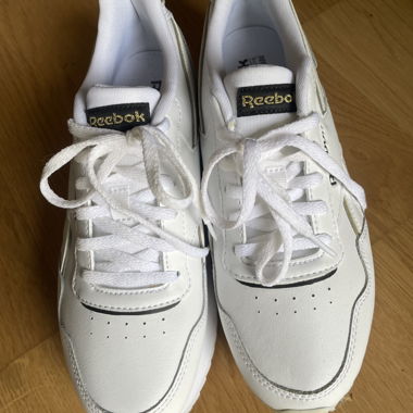 Baskets Reebok Blanc Or, T. 39